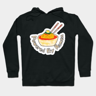 Powered by Ramen Cute Watercolor for Foodies Hoodie